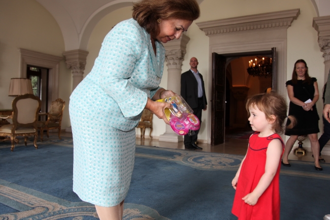 Meeting Princess Katerine at the Royal Palace