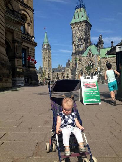 Ottawa Canada with baby