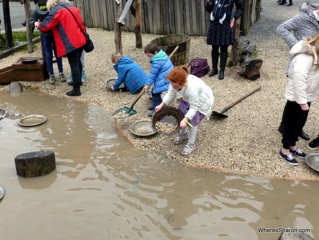 Panning for gold is a great ballarat kids activities