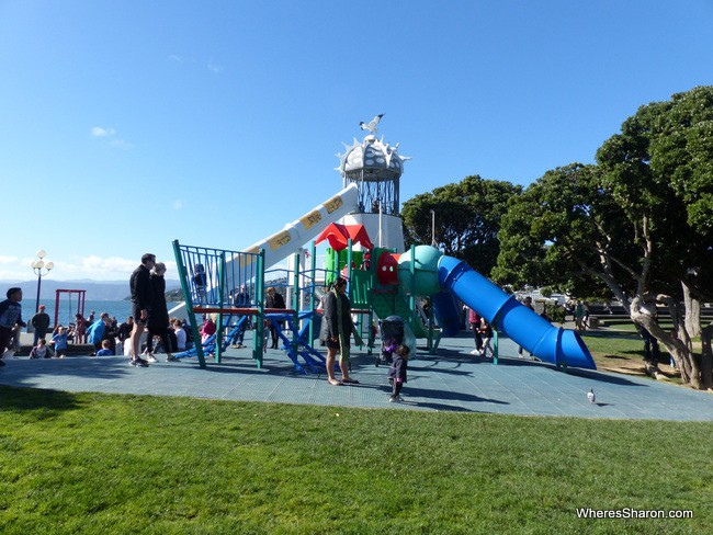 The awesome park by the water at Frank Kitts Park.