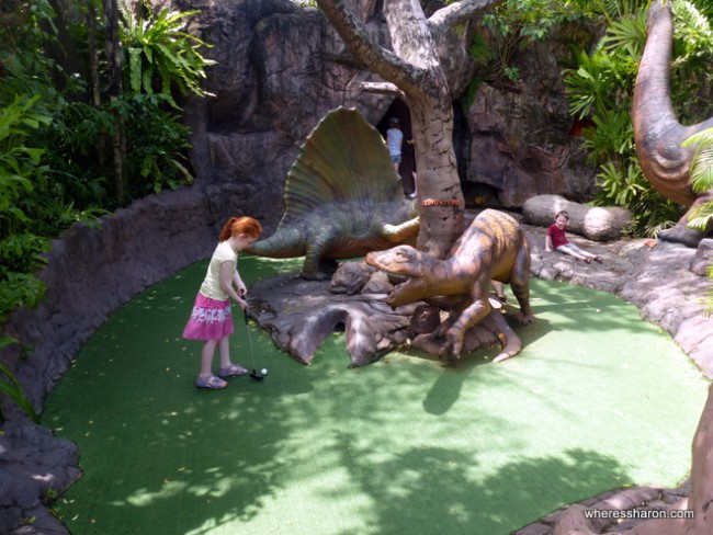 phuket things to do with kids at Dino Park Mini Golf Phuket