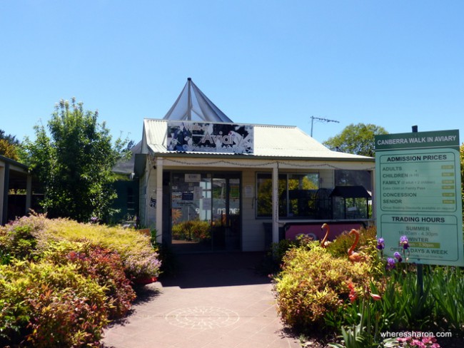 places to go near canberra at the Canberra Walk-in Aviary