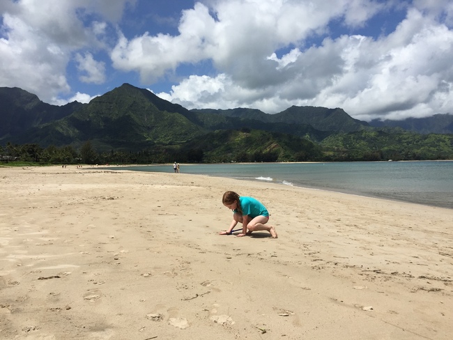 hawaiian activities for kids at Hanalei Bay