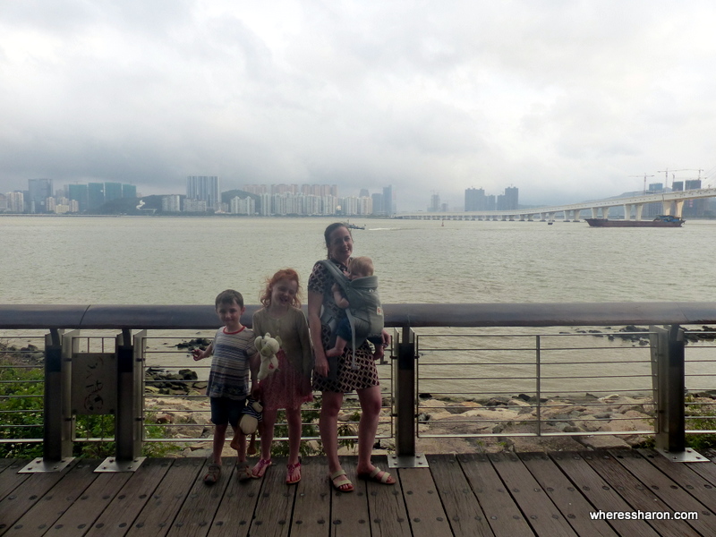 Hanging out at the bottom of the Macau Tower