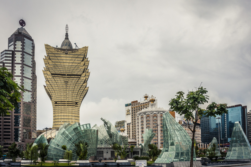 The Grand Lisboa Casino. Supplimenting the original Lisboa, the Grand Lisboa was one of the first of the new mega casinos/resorts. It's a clearly visible Macau point of interest from much of Macau of Taipa.