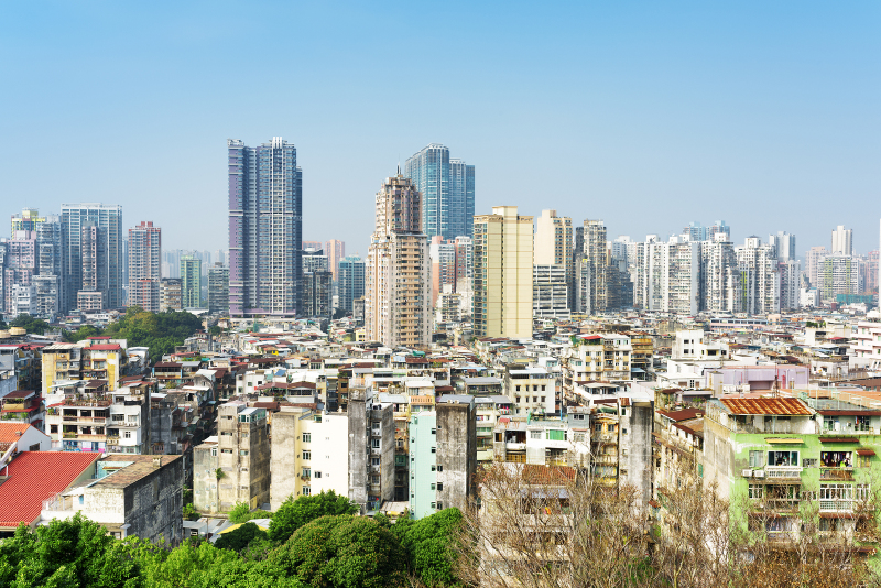 Macau city from the Monte Fort