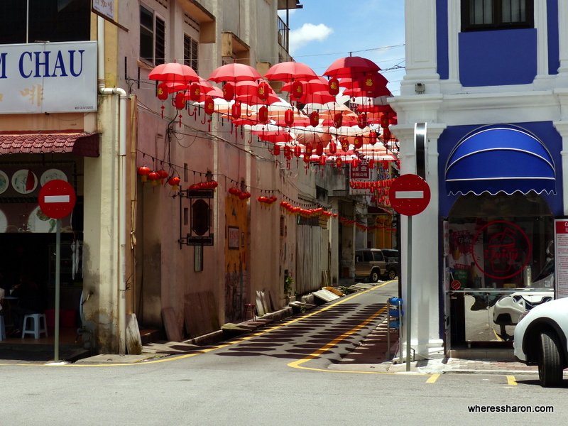 Street art in the lanes of Ipoh's Old Town.