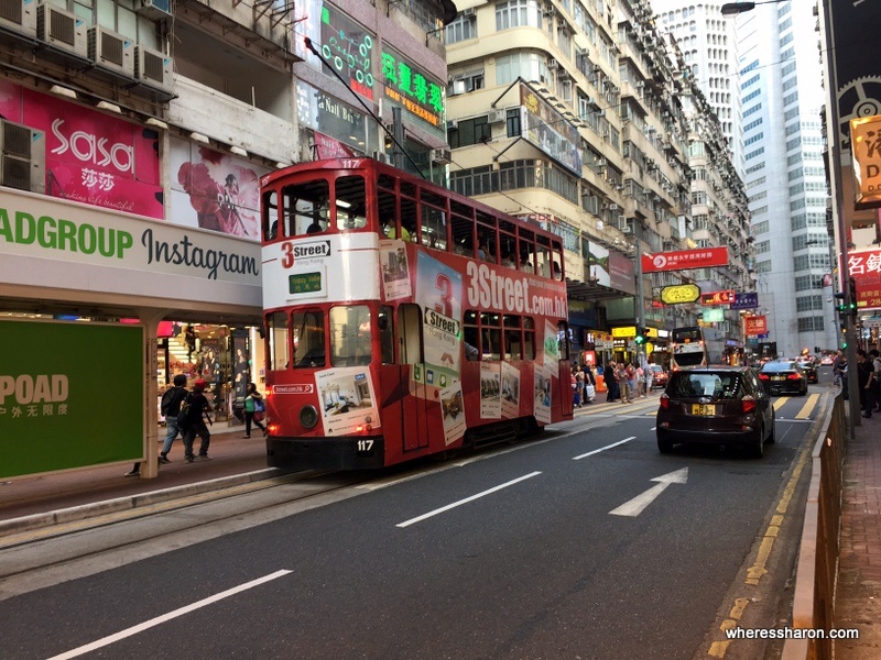 double decker tram hong kong