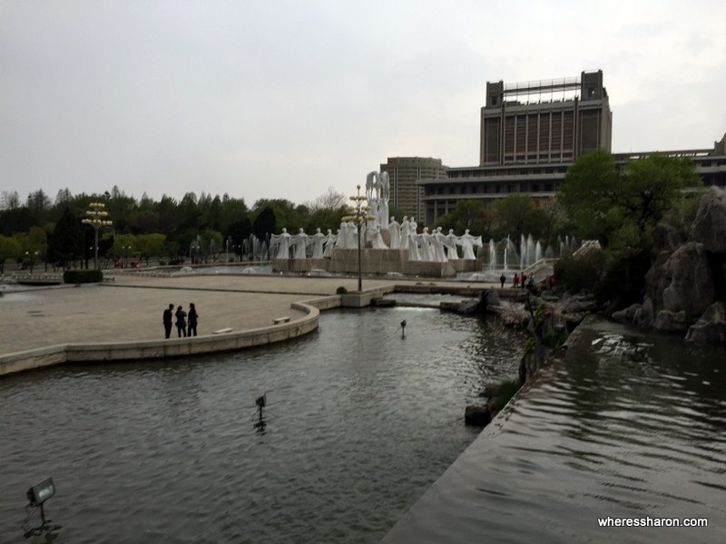 Mansudae Fountain Park north korea places to visit