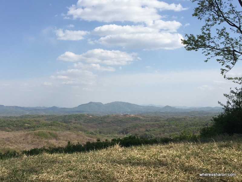 Views of the countryside from near the DMZ Concrete Wall