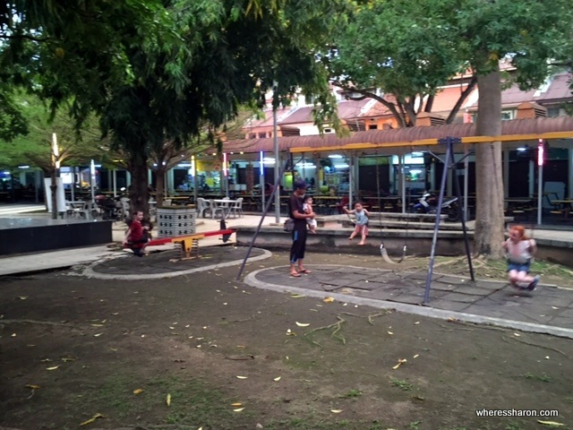 Playground at Medan Selera Dato Tahwil Azar night market.