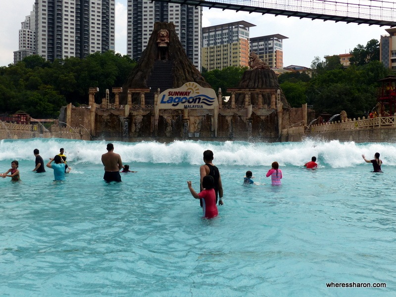 wave pool at Sunway Lagoon Malaysia