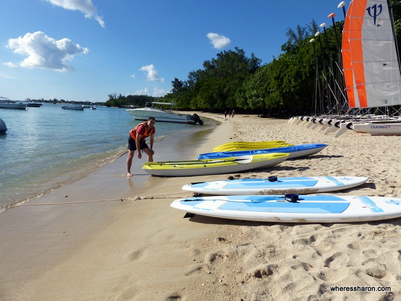 kayaking at Club Med Albion