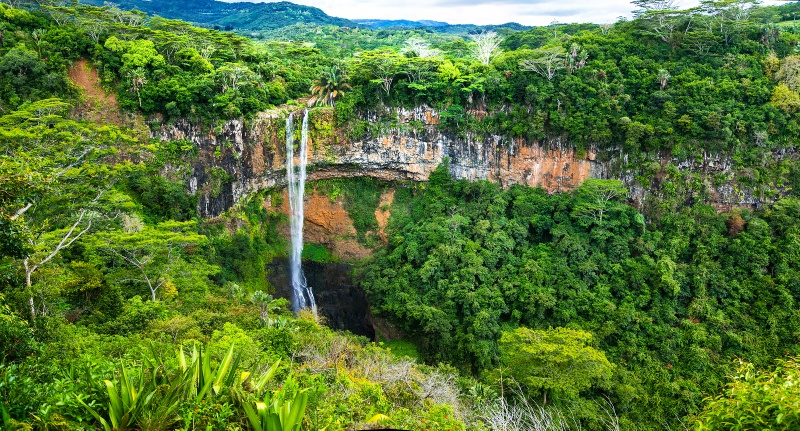 top 10 tourist attractions in mauritius Charamel Waterfall