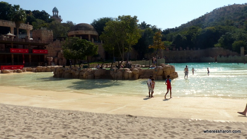 Suncity South Africa activities: the beach of Valley of Waves.