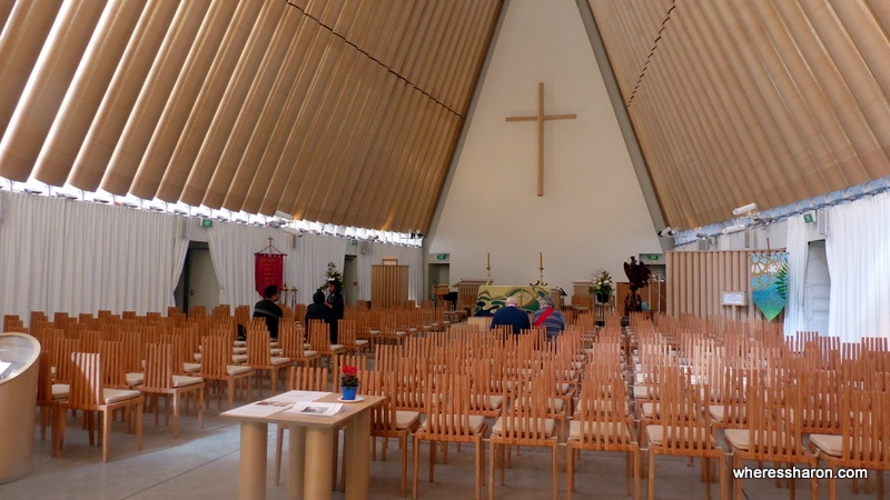 christchurch tourist attractions at the Cardboard Cathedral