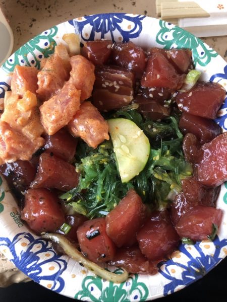 Poke bowl at Eskimo Candy